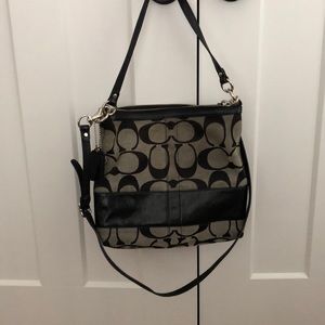 Black Iconic Signature Coach Purse
